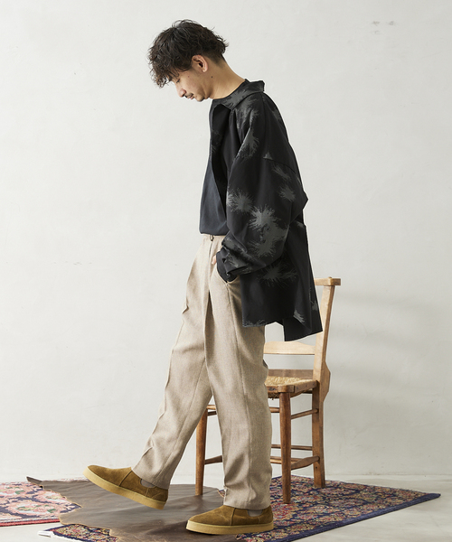 ARMY TWILL(アーミーツイル)の「【ARMY TWILL / アーミーツイル】別注 ヘンリーネックシャツ(Tシャツ/カットソー・メンズ・ホワイト/ブラック/ベージュ/カーキ・MEDIUM/LARGE)」の11枚目の写真