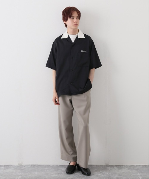 EDIFICE（エディフィス）の「【LA BOUCLE / ラブークル】ボーリングシャツ レーヨン/コットン（シャツ/ブラウス・メンズ・ブラック・1/2）」の2枚目の写真