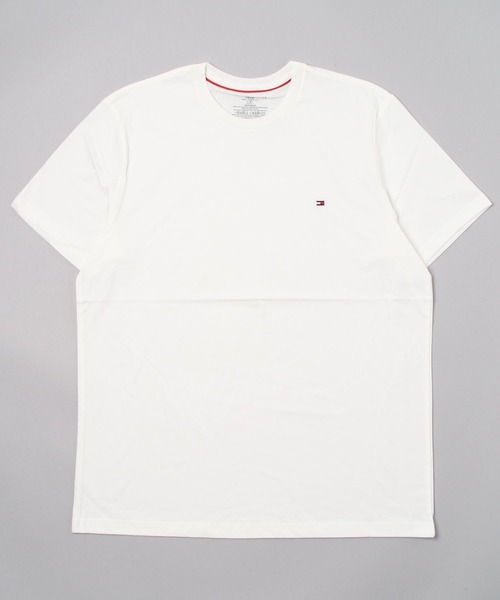 TOMMY HILFIGER(トミーヒルフィガー)の「【TOMMYHILFIGER/トミーヒルフィガー】コア フラッグ クルーネックTシャツ オーバーサイズ 09T3139 ワンポイント刺繍 ビッグシルエット(Tシャツ/カットソー・メンズ・ホワイト/ブラック/ネイビー・M/L/XL)」の4枚目の写真