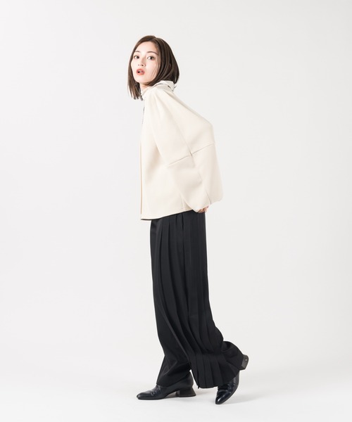 LAYMEE（レイミー）の「Roi layered CS / ロイレイヤードカットソー（Tシャツ/カットソー・レディース・ブラック/アイボリー・FREE）」の10枚目の写真