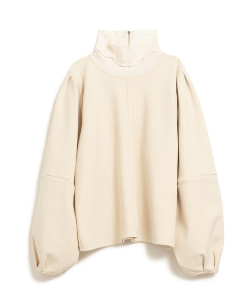 LAYMEE（レイミー）の「Roi layered CS / ロイレイヤードカットソー（Tシャツ/カットソー・レディース・ブラック/アイボリー・FREE）」の16枚目の写真