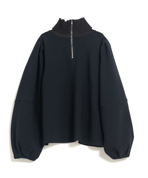 LAYMEE（レイミー）の「Roi layered CS / ロイレイヤードカットソー（Tシャツ/カットソー・レディース・ブラック/アイボリー・FREE）」の3枚目の写真