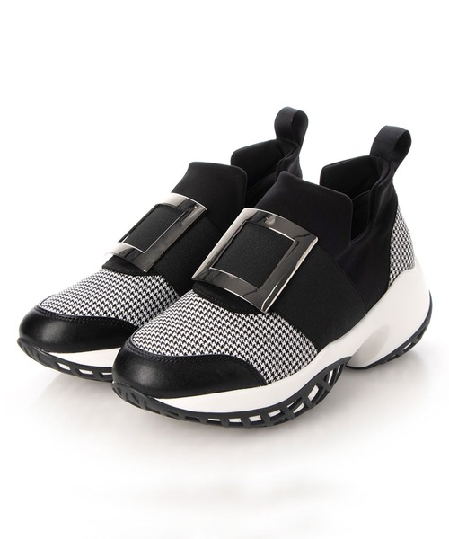 enchanted（エンチャンテッド）の「メタリックバックルダッドスニーカー（スニーカー・レディース・ブラック/シルバー系/ブラック×ホワイト/ベージュ・S/M/L/LL）」の10枚目の写真