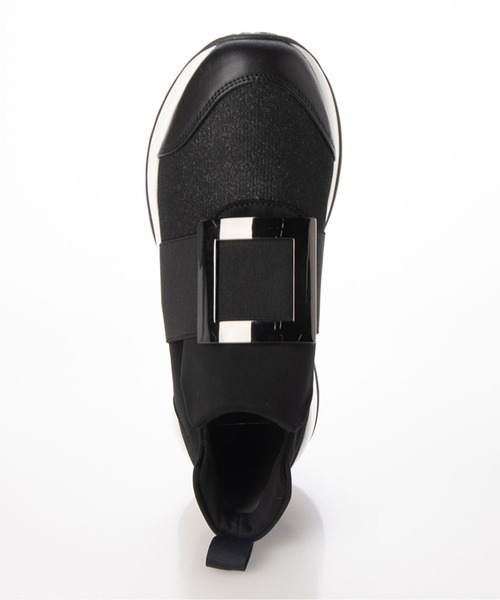 enchanted（エンチャンテッド）の「メタリックバックルダッドスニーカー（スニーカー・レディース・ブラック/シルバー系/ブラック×ホワイト/ベージュ・S/M/L/LL）」の18枚目の写真