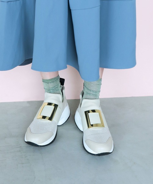 enchanted（エンチャンテッド）の「メタリックバックルダッドスニーカー（スニーカー・レディース・ブラック/シルバー系/ブラック×ホワイト/ベージュ・S/M/L/LL）」の21枚目の写真