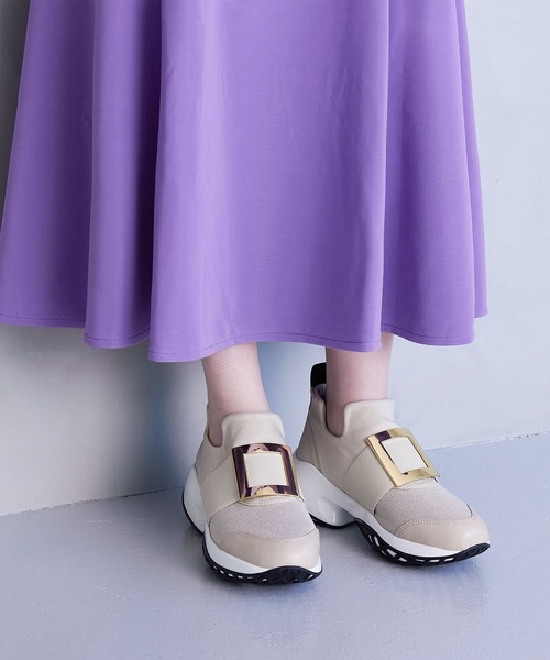 enchanted（エンチャンテッド）の「メタリックバックルダッドスニーカー（スニーカー・レディース・ブラック/シルバー系/ブラック×ホワイト/ベージュ・S/M/L/LL）」の22枚目の写真