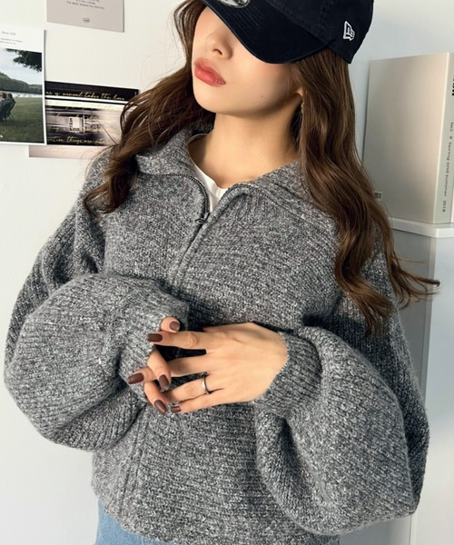 moment+（モーメントプラス）の「6G アルパカタッチセーラーカラー