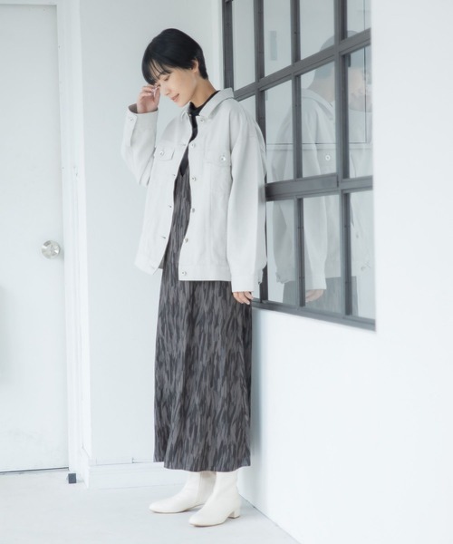 LEPSIM（レプシィム）の「アソートGジャン　294918（デニムジャケット・レディース・ライトグレー/ブラック/インディゴブルー・FREE）」の6枚目の写真