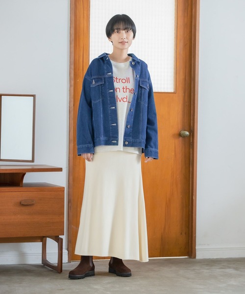 LEPSIM（レプシィム）の「アソートGジャン　294918（デニムジャケット・レディース・ライトグレー/ブラック/インディゴブルー・FREE）」の8枚目の写真