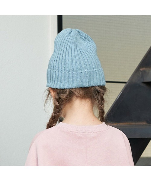 b・ROOM（ビールーム）の「ベーシックニット帽（ニットキャップ/ビーニー・キッズ・マスタード/ミント/チャコール/パープル・M）」の9枚目の写真