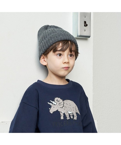 b・ROOM（ビールーム）の「ベーシックニット帽（ニットキャップ/ビーニー・キッズ・マスタード/ミント/チャコール/パープル・M）」の10枚目の写真