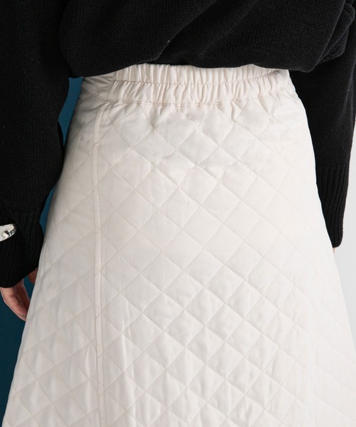bohmal（ボマール）の「切替キルティングフレアスカート（スカート・レディース・ブラック/アイボリー・FREE）」の15枚目の写真