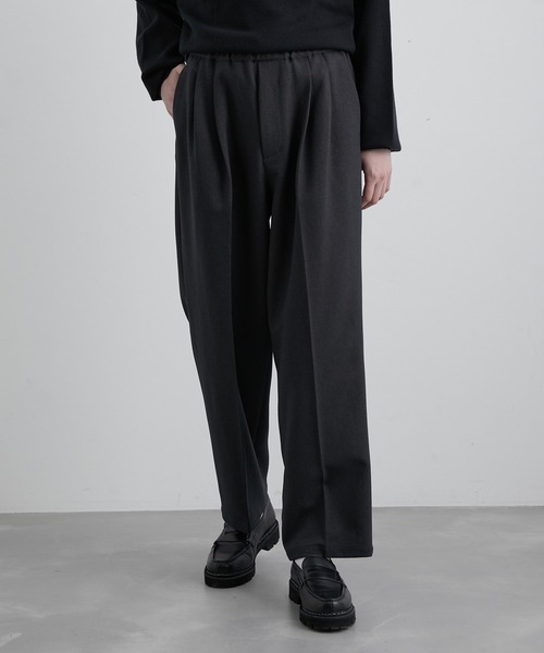 JUNRED(ジュンレッド)の「2タックイージーワイドストレートパンツ(スラックス・メンズ・チャコールグレー/ネイビー/グリーン・S/M/L)」の17枚目の写真