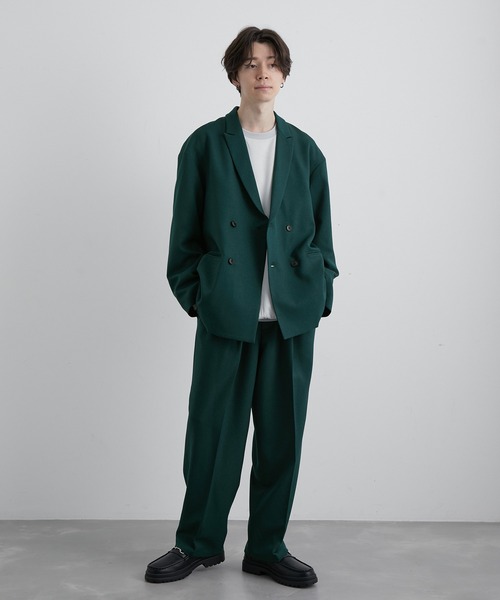 JUNRED(ジュンレッド)の「2タックイージーワイドストレートパンツ(スラックス・メンズ・チャコールグレー/ネイビー/グリーン・S/M/L)」の12枚目の写真
