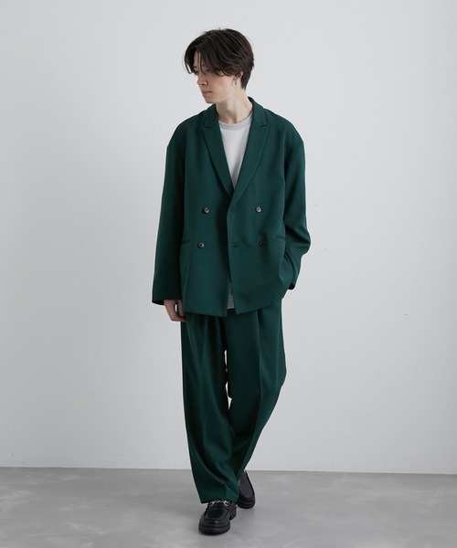 JUNRED(ジュンレッド)の「2タックイージーワイドストレートパンツ(スラックス・メンズ・チャコールグレー/ネイビー/グリーン・S/M/L)」の18枚目の写真