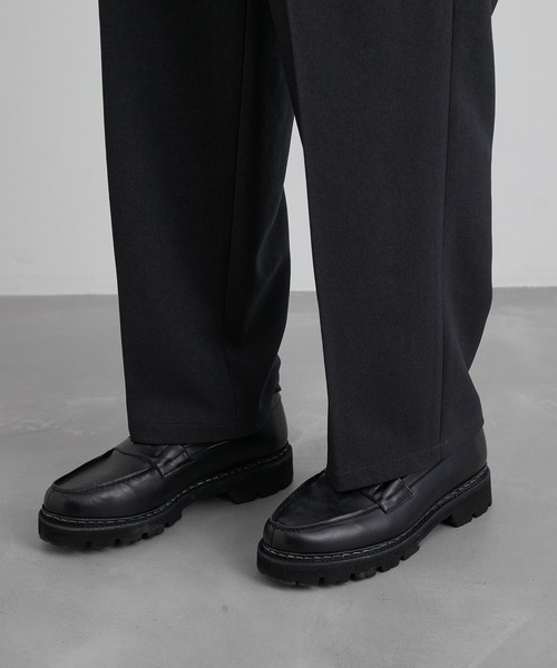 JUNRED(ジュンレッド)の「2タックイージーワイドストレートパンツ(スラックス・メンズ・チャコールグレー/ネイビー/グリーン・S/M/L)」の22枚目の写真