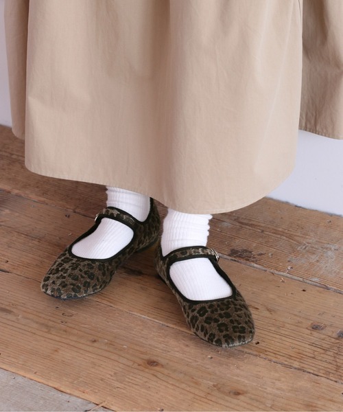 cepo(セポ)の「ストラップカンフーシューズ(バレエシューズ・レディース・ブラック/レオパード・M/L)」の6枚目の写真