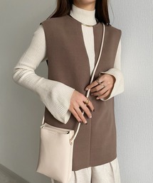 callautia | 深Vネックベスト(ベスト)