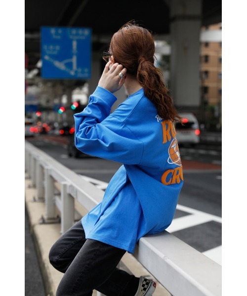RODEO CROWNS WIDE BOWL(ロデオクラウンズワイドボウル)の「WORLDクラウンロゴL/S Tシャツ WL(Tシャツ/カットソー・レディース・ホワイト/ブラック/ブルー・FREE)」の16枚目の写真