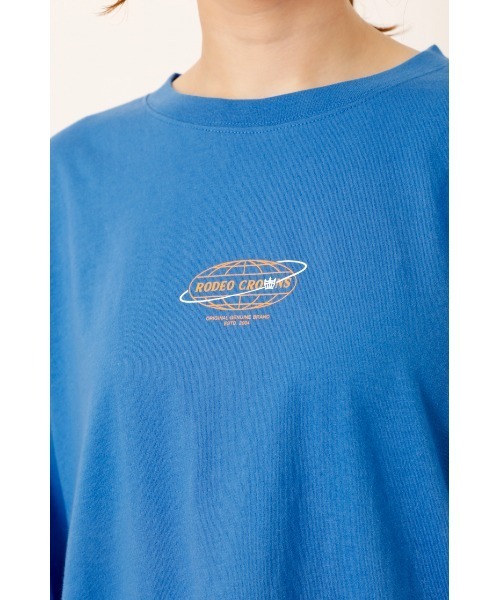 RODEO CROWNS WIDE BOWL(ロデオクラウンズワイドボウル)の「WORLDクラウンロゴL/S Tシャツ WL(Tシャツ/カットソー・レディース・ホワイト/ブラック/ブルー・FREE)」の12枚目の写真