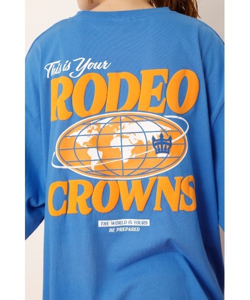 RODEO CROWNS WIDE BOWL(ロデオクラウンズワイドボウル)の「WORLDクラウンロゴL/S Tシャツ WL(Tシャツ/カットソー・レディース・ホワイト/ブラック/ブルー・FREE)」の15枚目の写真