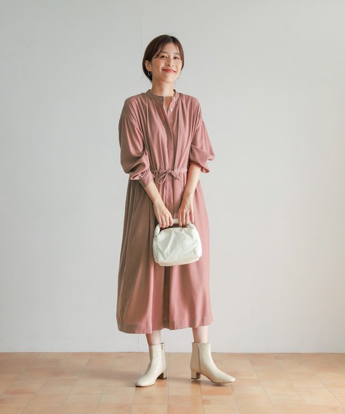 美品　ドゥロワー　ギャザー 半袖ワンピース　長袖　ウエストマーク　フレア 楽天市場】ドゥロワー ギャザー ワンピースの通販