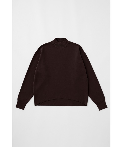 MOUSSY（マウジー）の「HALF MILANO KNIT トップス（ニット/セーター・レディース・パープル/ブラウン/ライトベージュ/ブラック・FREE）」の3枚目の写真