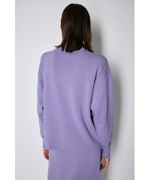 MOUSSY（マウジー）の「HALF MILANO KNIT トップス（ニット/セーター・レディース・パープル/ブラウン/ライトベージュ/ブラック・FREE）」の6枚目の写真