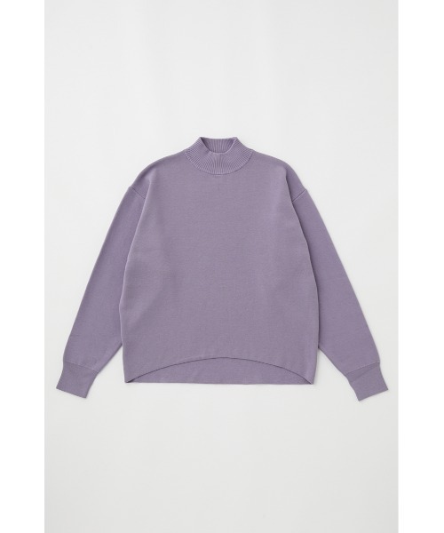 MOUSSY（マウジー）の「HALF MILANO KNIT トップス（ニット/セーター・レディース・パープル/ブラウン/ライトベージュ/ブラック・FREE）」の7枚目の写真