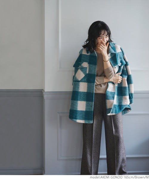 coca(coca)(コカ)の「ウールタッチワイドパンツ(その他パンツ・レディース・ブラウン/チャコール・M/L)」の12枚目の写真