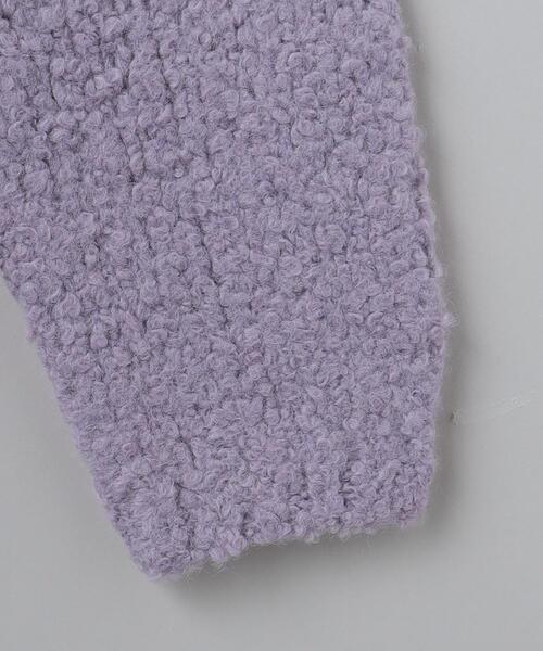6(ロク)の「<6(ROKU)>ALPACA WOOL BOUCLE KNIT/ニット(ニット/セーター・レディース・ライラック/オフホワイト・FREE)」の6枚目の写真