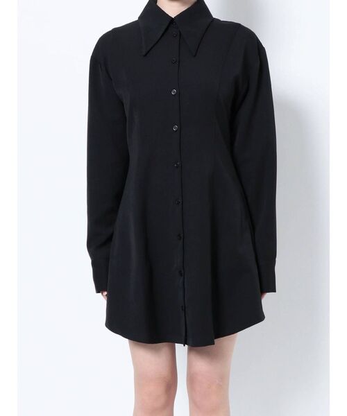EMODA（エモダ）の「シェイプミニマルシャツワンピース（ワンピース・レディース・ネイビー/ホワイト/ブラック・FREE）」の19枚目の写真