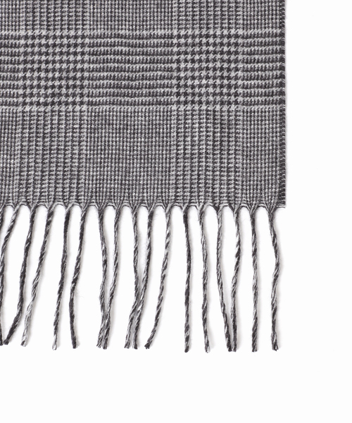 PIACENZA（ピアチェンツァ）の「【PIACENZA】DALLAS シルクカシミヤ Wフェイス グレンチェック マフラー（マフラー・メンズ・チャコールグレー/コバルトブルー・FREE）」の10枚目の写真