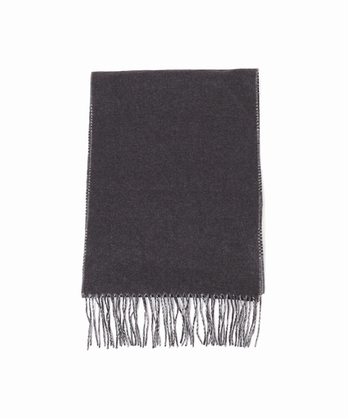 PIACENZA（ピアチェンツァ）の「【PIACENZA】DALLAS シルクカシミヤ Wフェイス グレンチェック マフラー（マフラー・メンズ・チャコールグレー/コバルトブルー・FREE）」の6枚目の写真