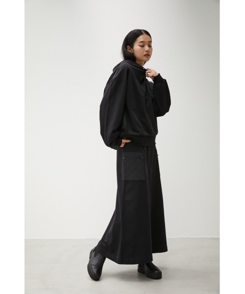 AZUL by moussy(アズールバイマウジー)の「QUILTED DETAIL HOODIE/キルティングディテールフーディ(パーカー・レディース・ブラック/カーキ/アイボリー・MEDIUM/SMALL)」の16枚目の写真