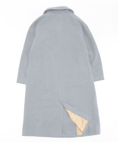 Three Four Time（ｽﾘｰﾌｫｰﾀｲﾑ）の「ドロップビックカラーコート（チェスターコート・レディース・サックスブルー/チャコールグレー・FREE）」の5枚目の写真