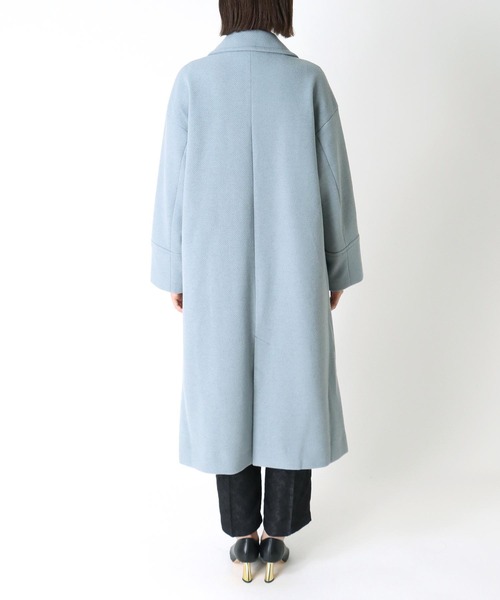 Three Four Time（ｽﾘｰﾌｫｰﾀｲﾑ）の「ドロップビックカラーコート（チェスターコート・レディース・サックスブルー/チャコールグレー・FREE）」の13枚目の写真