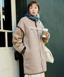 Crisp | リバーシブルミリタリーボアコート(その他アウター)