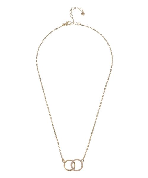 GYDA（ジェイダ）の「JEYSUS double ring ネックレス（ネックレス・レディース・シルバー/ゴールド・FREE）」の3枚目の写真