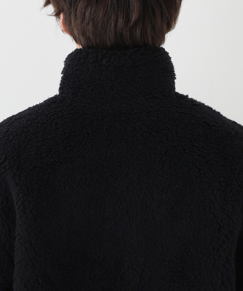 CAMIEL FORTGENS(カミエル フォートへンス)の「【CAMIEL FORTGENS / カミエル・フォートヘンス】FLEECE ANORAK WOOL(ブルゾン・メンズ・ネイビー・MEDIUM)」の7枚目の写真