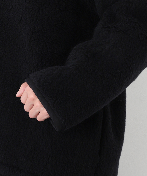 CAMIEL FORTGENS(カミエル フォートへンス)の「【CAMIEL FORTGENS / カミエル・フォートヘンス】FLEECE ANORAK WOOL(ブルゾン・メンズ・ネイビー・MEDIUM)」の9枚目の写真