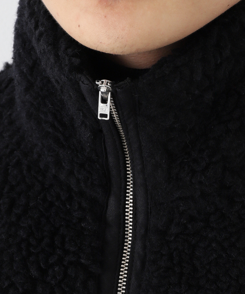 CAMIEL FORTGENS(カミエル フォートへンス)の「【CAMIEL FORTGENS / カミエル・フォートヘンス】FLEECE ANORAK WOOL(ブルゾン・メンズ・ネイビー・MEDIUM)」の11枚目の写真