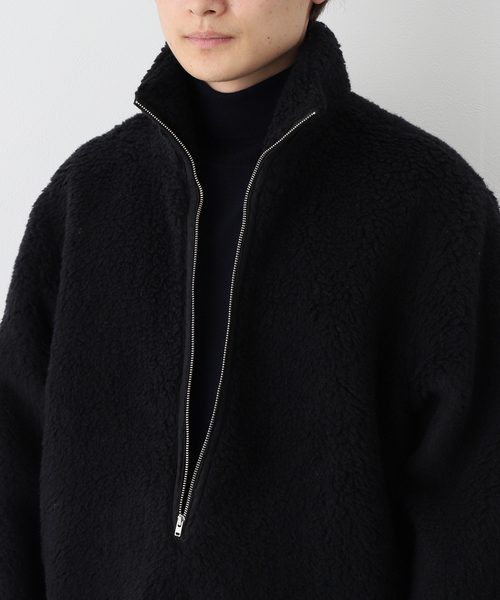 CAMIEL FORTGENS(カミエル フォートへンス)の「【CAMIEL FORTGENS / カミエル・フォートヘンス】FLEECE ANORAK WOOL(ブルゾン・メンズ・ネイビー・MEDIUM)」の12枚目の写真