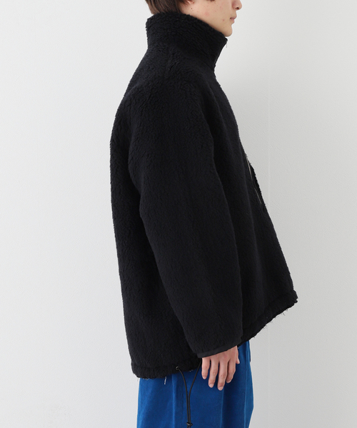 CAMIEL FORTGENS(カミエル フォートへンス)の「【CAMIEL FORTGENS / カミエル・フォートヘンス】FLEECE ANORAK WOOL(ブルゾン・メンズ・ネイビー・MEDIUM)」の13枚目の写真