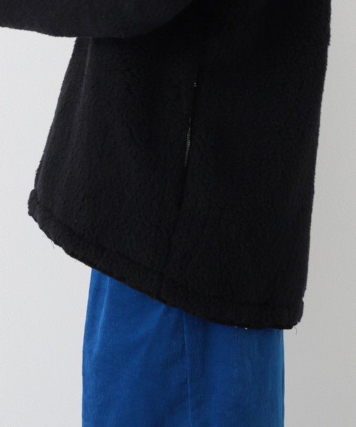 CAMIEL FORTGENS(カミエル フォートへンス)の「【CAMIEL FORTGENS / カミエル・フォートヘンス】FLEECE ANORAK WOOL(ブルゾン・メンズ・ネイビー・MEDIUM)」の15枚目の写真