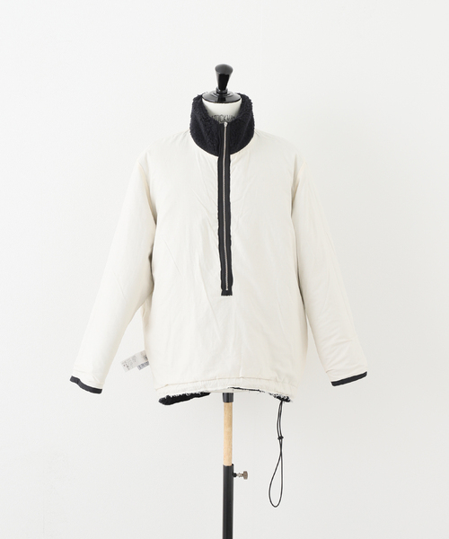 CAMIEL FORTGENS(カミエル フォートへンス)の「【CAMIEL FORTGENS / カミエル・フォートヘンス】FLEECE ANORAK WOOL(ブルゾン・メンズ・ネイビー・MEDIUM)」の17枚目の写真