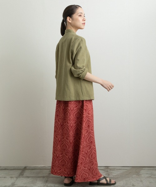Liyoca(リヨカ)の「【Liyoca】ラミーコットンワークジャケット(その他アウター・レディース・カーキ/ブラック/ホワイト・FREE)」の9枚目の写真