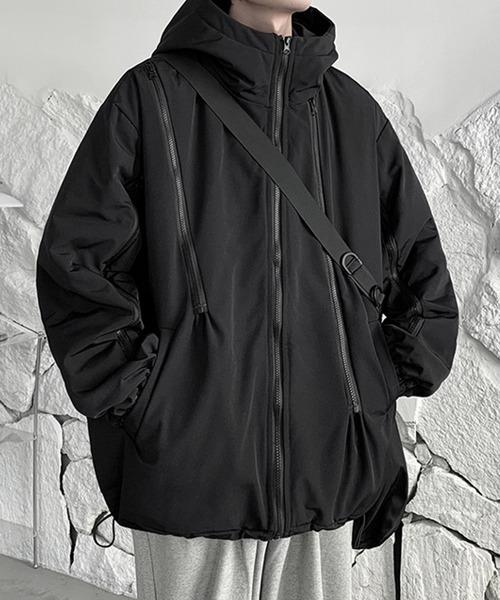 【美品】【かっこいい】JOSEPH HOMMEフード付きジャケット⭐️ クールドッツストレッチ フードブルゾン（JRJHCM0302