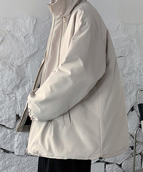 aimoha（アイモハ）の「バイカラーフーディーブルゾン（ブルゾン・メンズ・ブラック/チョコ/グレー・XX-LARGE/LARGE/X-LARGE/MEDIUM）」の12枚目の写真