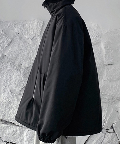 aimoha（アイモハ）の「バイカラーフーディーブルゾン（ブルゾン・メンズ・ブラック/チョコ/グレー・XX-LARGE/LARGE/X-LARGE/MEDIUM）」の18枚目の写真